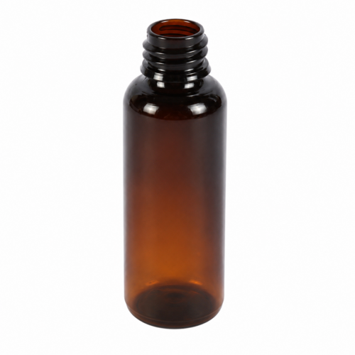 PET flakon, barna M - 50 ml, Ø18-as szájméret, 100x