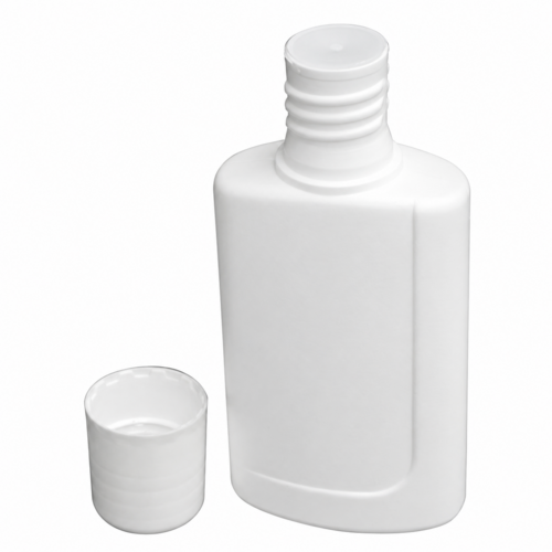 Kozmetikai flakon szűkítő bet. kupakkal, fehér, CAOLA - 100 ml, 50x