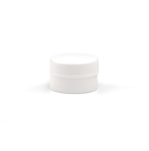 Dekoratív kozm. tégely, fehér - 5 ml, 50x