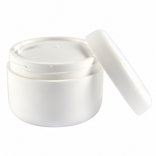 Dekoratív kozm. tégely, fehér - 50 ml, 50x