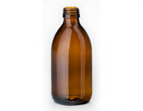 Folyadéküveg 300 ml, Ø28 mm, barna – 48x  