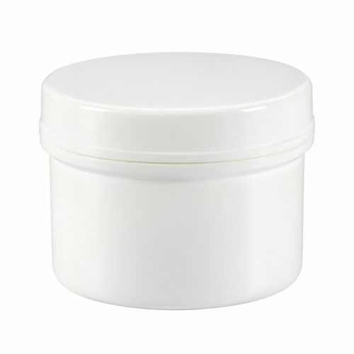 Dekoratív kozm. tégely, fehér - 10 ml, 50x