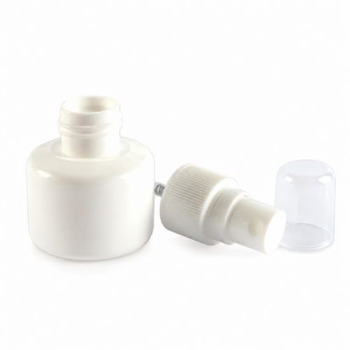 Pumpás flakon, fedett fehér - 30 ml, 20x