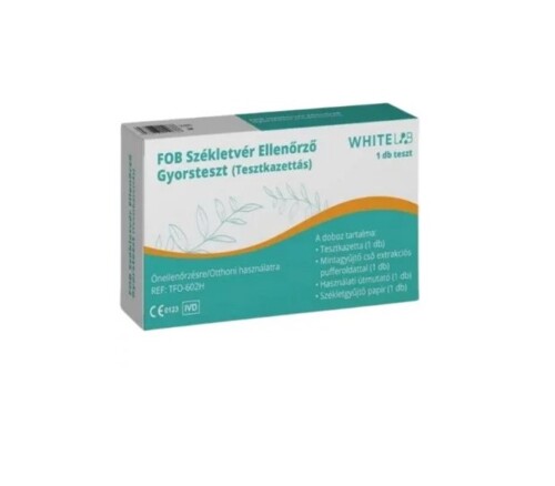 WHITELAB FOB Székletvér Ellenőrző Gyorsteszt (Teszt kazettás) 1x