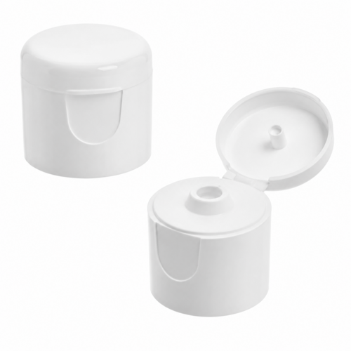 Műanyag kupak FLIP TOP - Ø18mm, fehér, 50x
