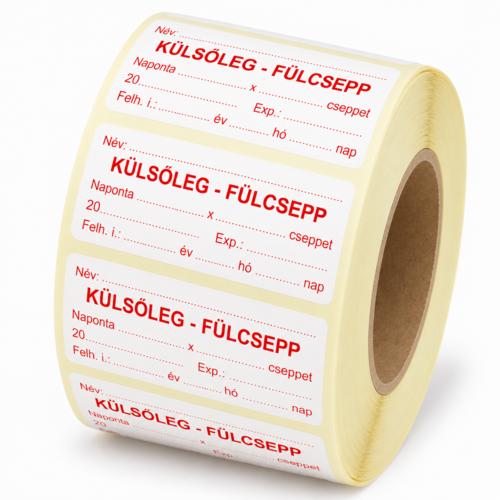 Külsőleg - Fülcsepp - 23x55 mm, 1000x