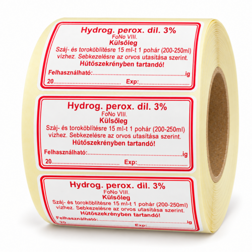 Hydrog. perox. dil. 3% - 30x60 mm, 1000x