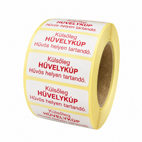 Hüvelykúp – piros, 10x45 mm, 1000x