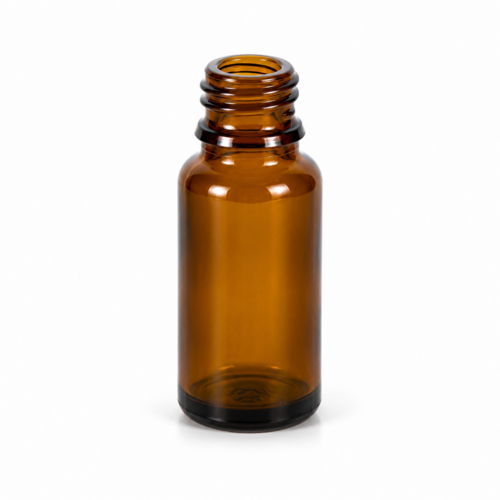Folyadéküveg 15 ml, Ø18 mm, barna – 152x