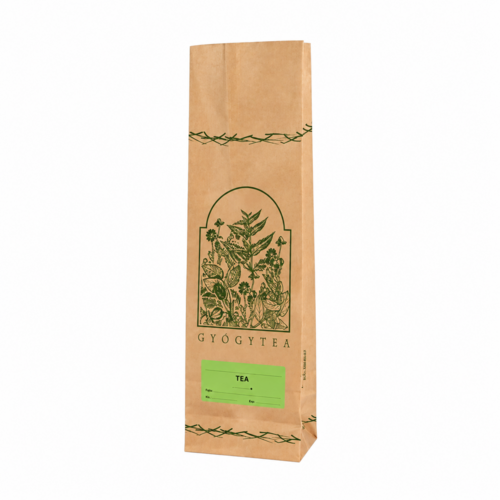 Barna nyomott tasak, TEA - 8.5x28x5 cm, 50x