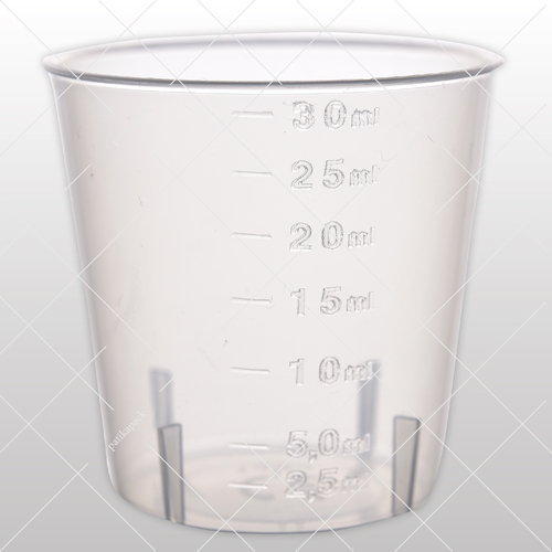 Adagoló pohár - 2.5-30 ml, 50x