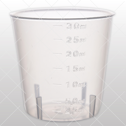 Adagoló pohár - 2.5-30 ml, 50x