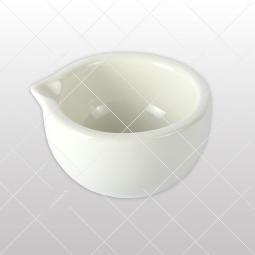 Porcelán dörzsmozsár, mázas - Ø100x57 mm, 1x