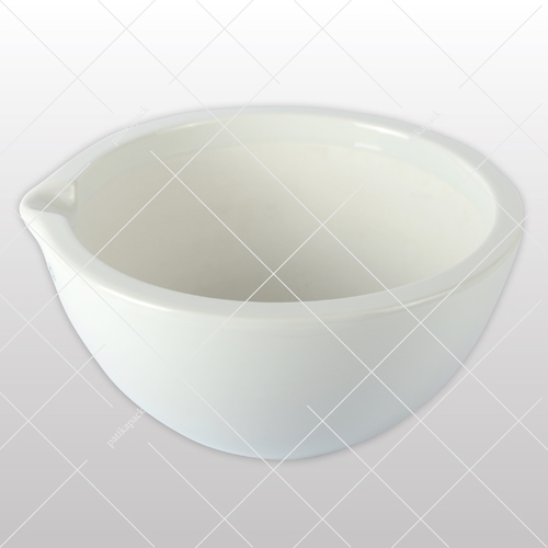 Porcelán dörzsmozsár, máz nélküli - Ø250x132 mm, 1x