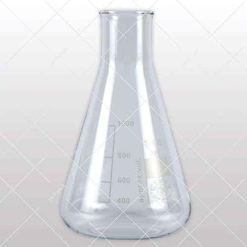 Erlenmeyer lombik, bő - 1000 ml, 1x