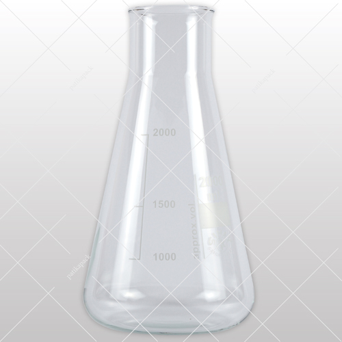 Erlenmeyer lombik, bő - 2000 ml, 1x