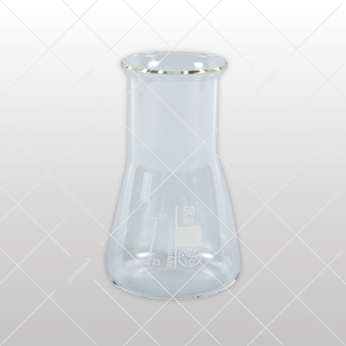 Erlenmeyer lombik, bő - 50 ml, 1x