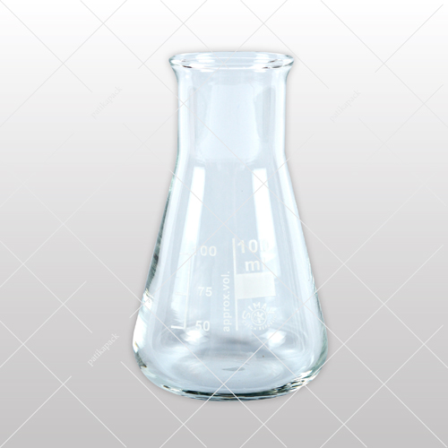 Erlenmeyer lombik, bő - 100 ml, 1x