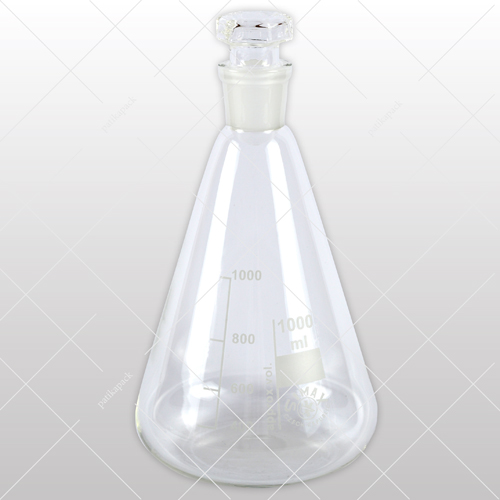 Erlenmeyer lombik, üveg dugós - 1000 ml, 1x