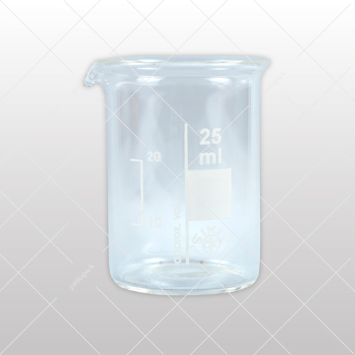 Üveg főzőpohár, alacsony, 25 ml - Ø35x50 mm, 1x