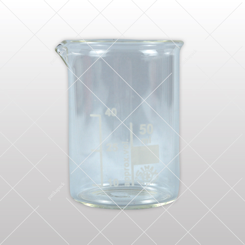 Üveg főzőpohár, alacsony, 50 ml - Ø42x60 mm, 1x