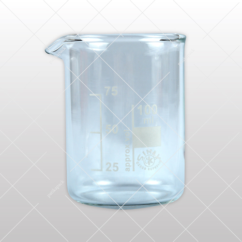 Üveg főzőpohár, alacsony, 100 ml - Ø50x70 mm, 1x