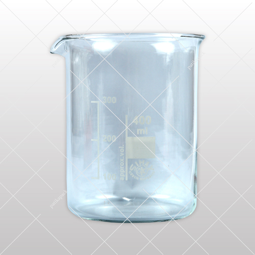 Üveg főzőpohár, alacsony, 400 ml - Ø80x110 mm, 1x