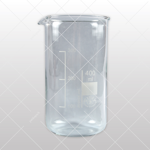 Üveg főzőpohár, magas, 400 ml - Ø70x130 mm, 1x