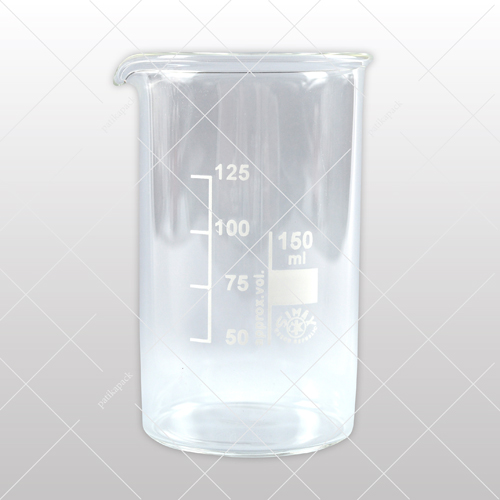 Üveg főzőpohár, magas, 150 ml - Ø55x95 mm, 1x