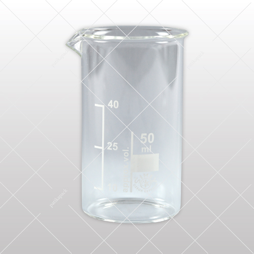 Üveg főzőpohár, magas, 50 ml - Ø38x70 mm, 1x