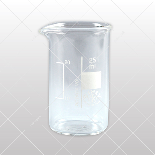 Üveg főzőpohár, magas, 25 ml - Ø32x54 mm, 1x