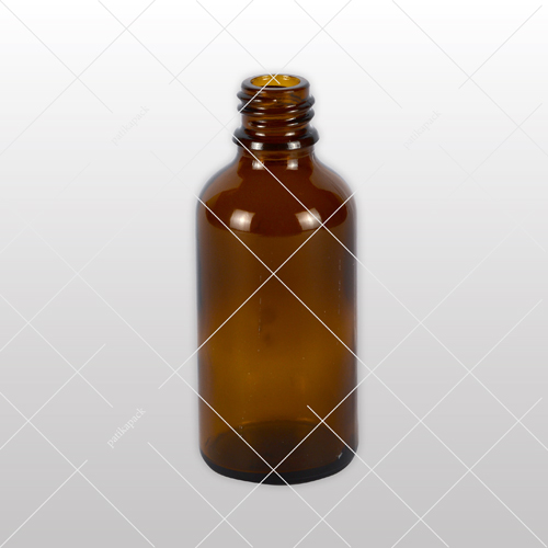 Folyadéküveg 50 ml, Ø18 mm, barna – 105x