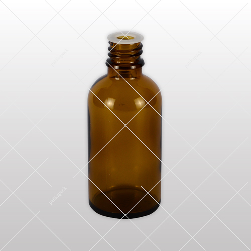Folyadéküveg 50 ml, barna, porvédő kupakkal – 20x