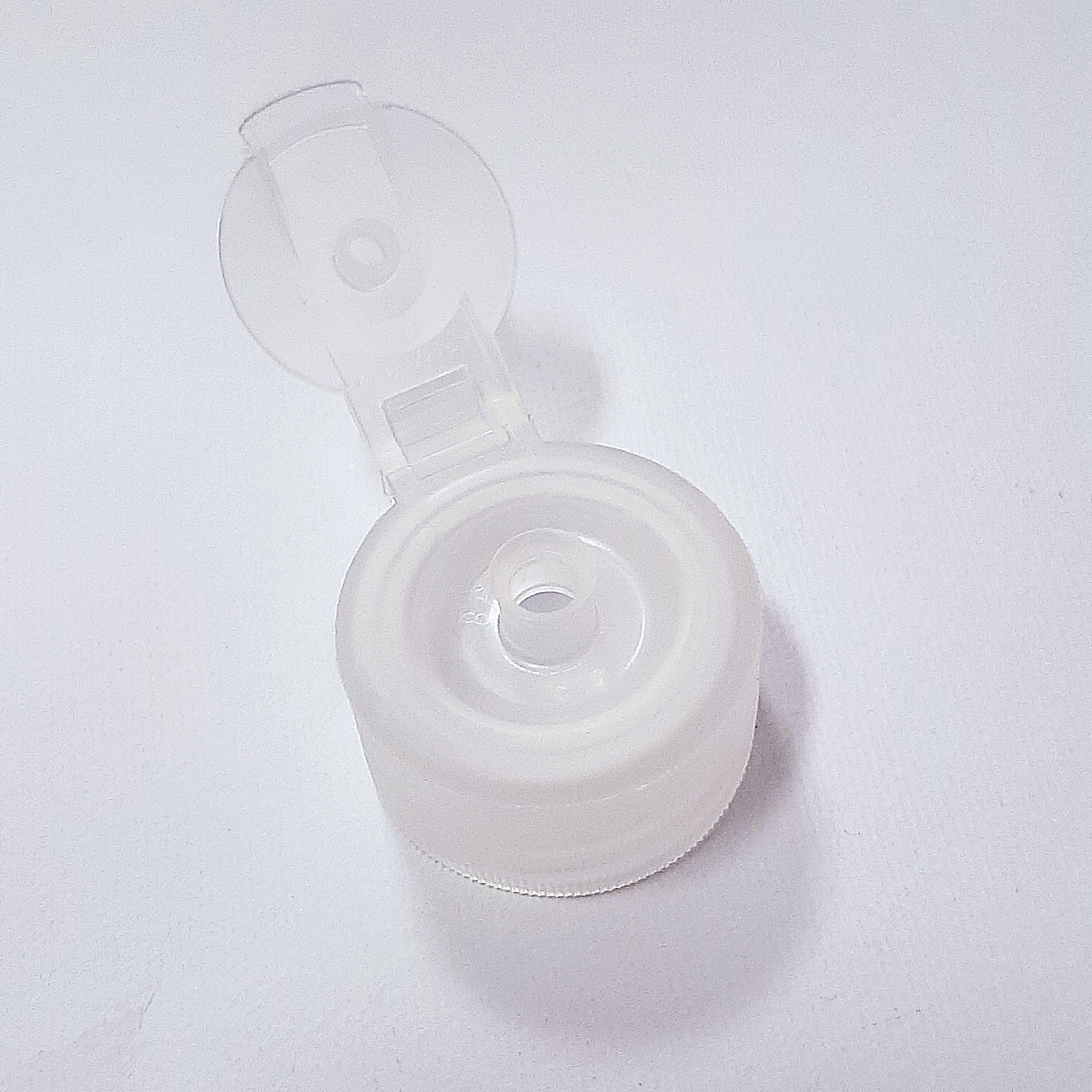 Műanyag kupak FLIP TOP, PET flakonra - Ø28/410mm, natúr színű, 100x