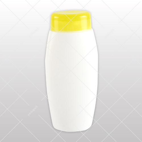 Kozmetikai flakon, fedett fehér/sárga - 200 ml, 20x