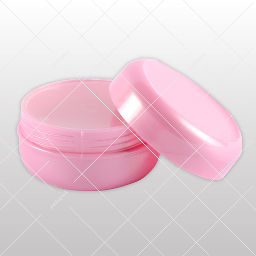 Kozmetikai tégely zárólapkával, rózsaszín - 40 ml, 50x