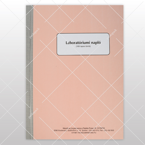 Laboratóriumi napló – 160 lapos