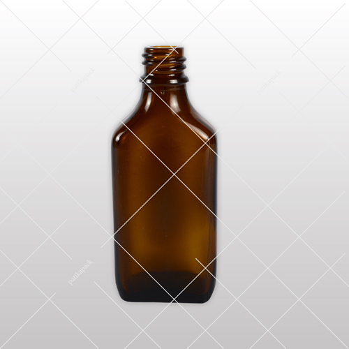 Meplat üveg, GL18 barna – 50 ml, 135x