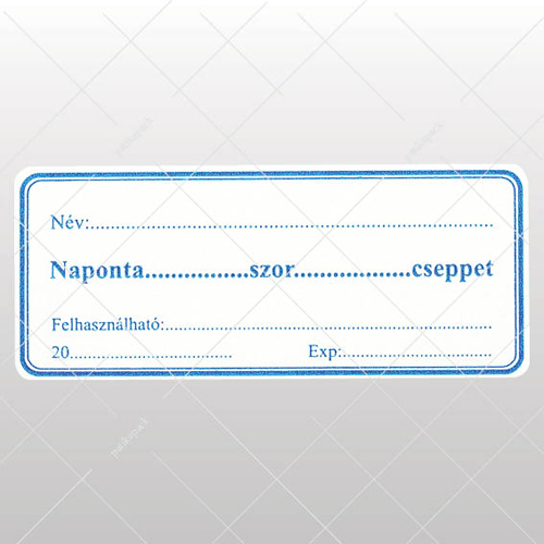 Naponta….…szor……cseppet - 23x55 mm, 1000x