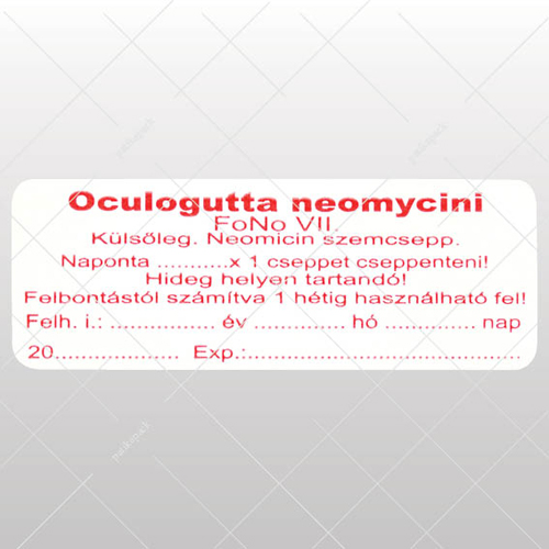Oculogutta neomycini - 22x55 mm, 1000x