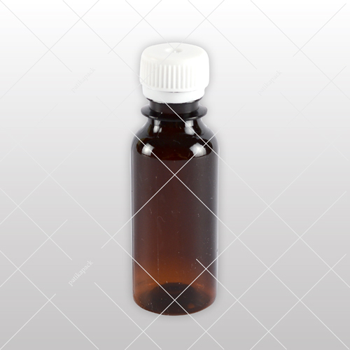 PET flakon, barna M - 20 ml, Ø18 szájméret, 100x