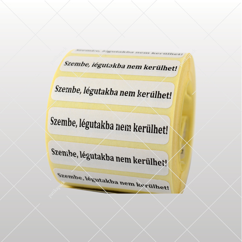 Szembe, légutakba nem kerülhet! – fekete, 10x45 mm, 1000x