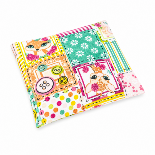 Párnahuzat fülpárnához, patchwork állatfigura - 1x