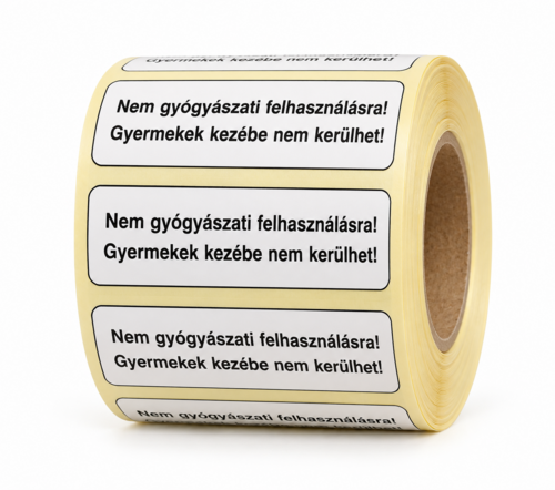 Nem gyógyászati felhasználásra! Gyermekek kezébe nem kerülhet! - 10x45 mm, 1000x 