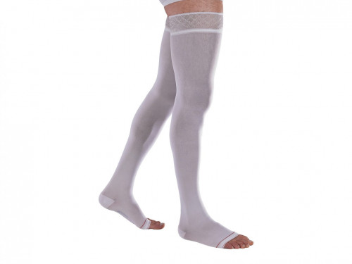 Venoflex Clinic Combfix hosszabb ágynyugalomra, 15-20 Hgmm, unisex, fehér, nyitott, 4N, 2 - 1x