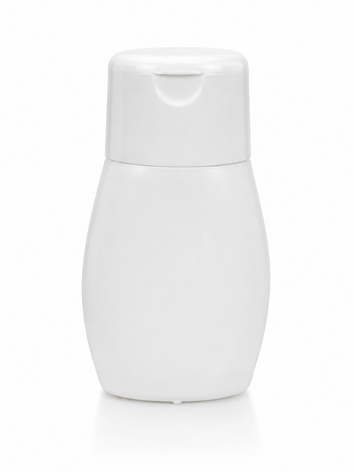 Kozmetikai flakon, fedett fehér - 250 ml, 20x