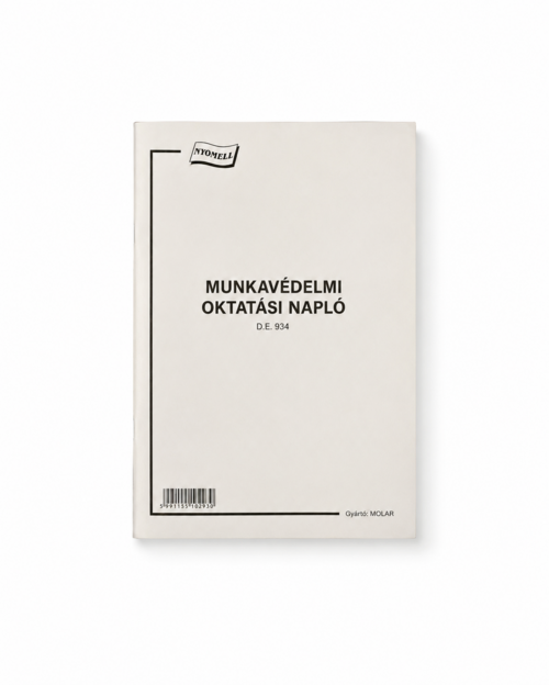 Munkavédelmi oktatási napló, 24 lapos - 1x