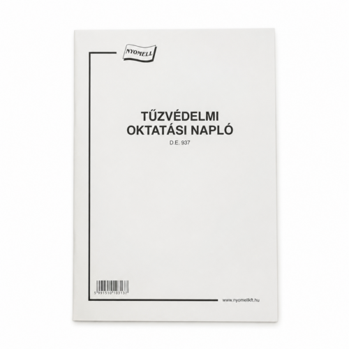 Tűzvédelmi oktatási napló – 24 lapos - 1x