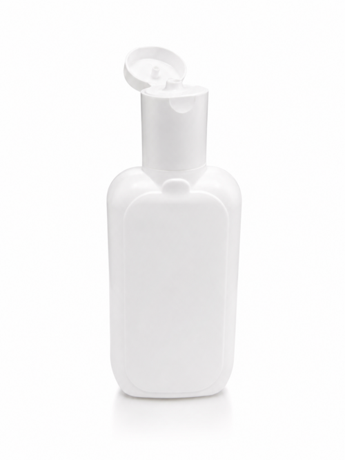 Kozmetikai flakon kupakkal, fehér - 200 ml, 50x