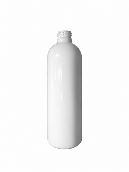 PET flakon-A, fehér - 500 ml, Ø28-as száj, 154x